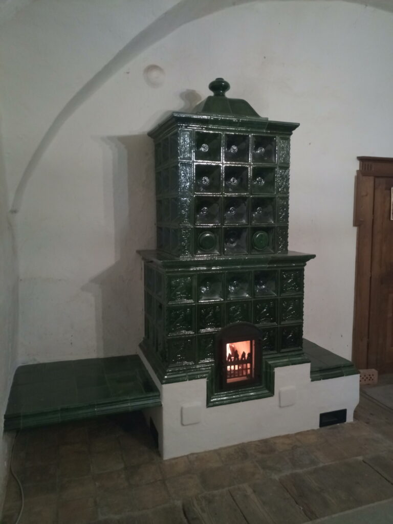 Zöld szemes kályha polgári arányokkal
